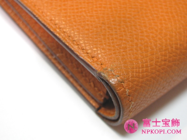 エルメスジュラⅡ二つ折り財布ルージュHERMES328031